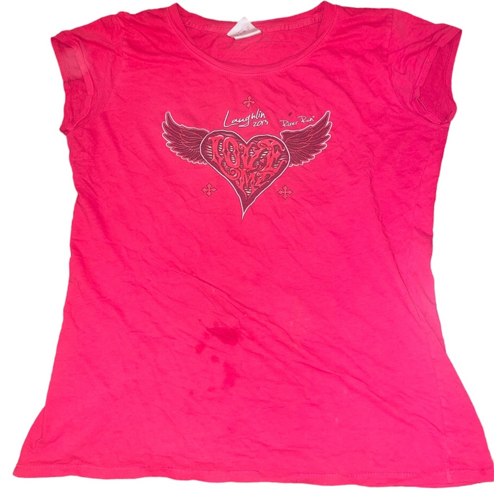 Hot pink Laughlin 2013 t shirt